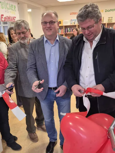 Josef Resch, Erwin Häusler, Günther Franz. | Foto: BüchereiSiRei