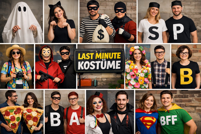 Noch kein Kostüm für die Faschingsparty? Hier sind einige Last-Minute-Ideen. | Foto: KI-generiertes Bild/ChatGPT