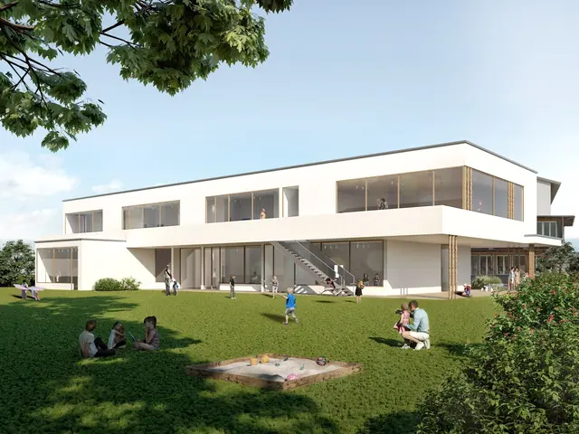 So wird der neue Bildungscampus aussehen: Das bestehende Kindergartengebäude wurde beispielsweise vollständig entkernt. | Foto: Gemeinde St. Jakob im Rosental