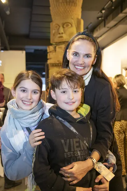 Tanja Duhovich mit Tochter Niki und Sohn Giorgos. | Foto: Jürgen Hammerschmid
