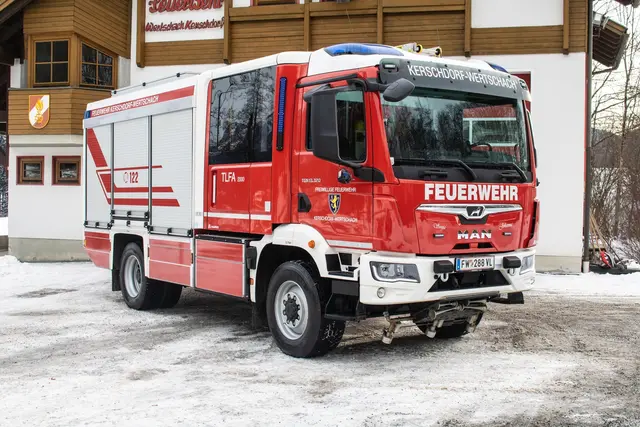Das neue TLFA 2000 der FF Kerschdorf-Wertschach. | Foto: FF Kerschorf-Wertschach