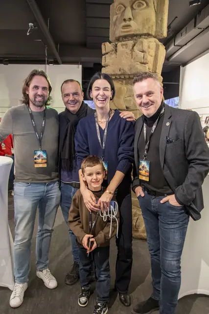 Florian Stiglitz, Markus Beyr, Kerstin Lechner mit Sohn Emeric und Klaus Panholzer. | Foto: Jürgen Hammerschmid