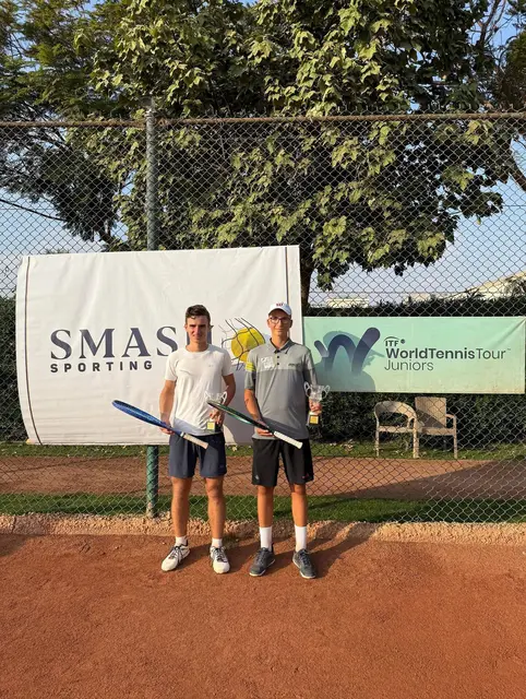 Felix Raser und Constantin Neubauer erreichten im Vorjahr gemeinsam das Doppelfinale bei den Turnieren in Kairo. | Foto: Thiem Academy Burgenland