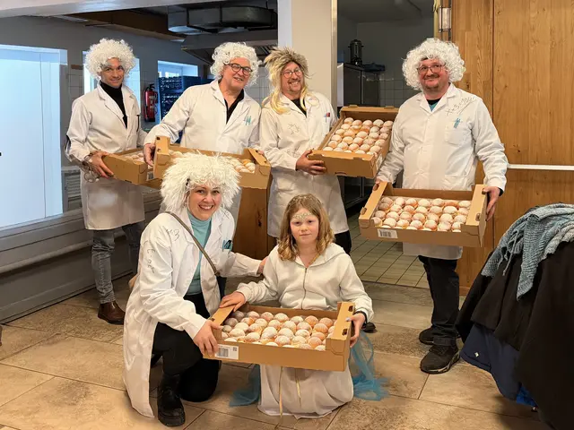 Gratis Krapfen für alle Kinder! Verteilt von der ÖVP Fraktion