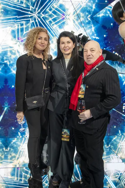 Eser Akbaba, Zoryana Kushpler mit Ehemann Mikhail Bron im Sparkling Trail. | Foto: Jürgen Hammerschmid