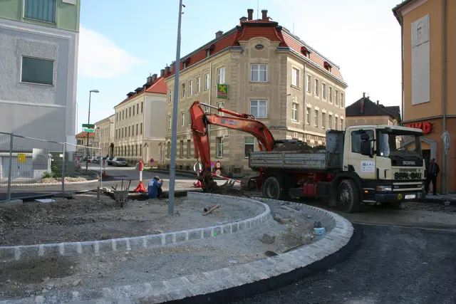 Die Kreisverkehr-Baustelle im Jahr 2006. | Foto: Susanne Kohn