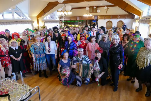 Ausgelassene Stimmung herrschte beim beim Faschingstanz des Seniorenbundes der Pfarrgruppe Heiligenkreuz. | Foto: Seniorenbund Heiligenkreuz