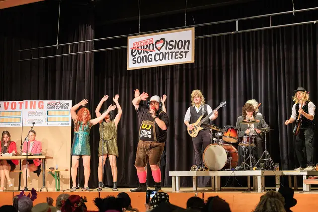 Auch der Euro- (bzw. Austro-)Vision Song Contest wurde thematisiert. | Foto: Jannik Forstreiter