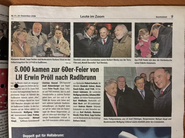 Die Geburtstagsfeier zum 60er von Erwin Pröll am 16.12.2006. | Foto: Alexandra Goll