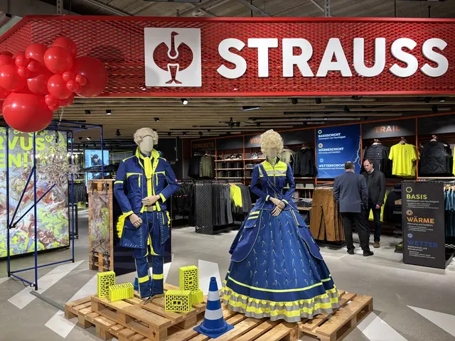 Passend zum ersten, dauerhaften Standort in Wien, werden die Kundinnen und Kunden von einem kaiserlichen Paar in Strauss-Kleidung am Eingang begrüßt.  | Foto: Lukas Ipirotis/MeinBezirk