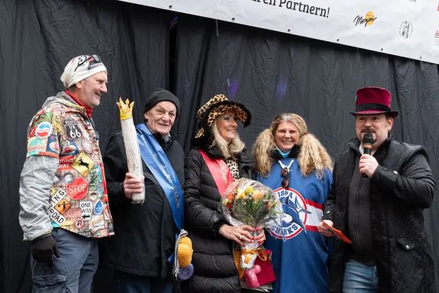 Martin Rott (Vereinigung Nikolaus) - Helmuth Pietrovsky (Mister Koatlackn) - Carmen Kirchbaumer (Misses K) - Karin Nagiller (Vereinigung)  | Foto: Martin Vandory