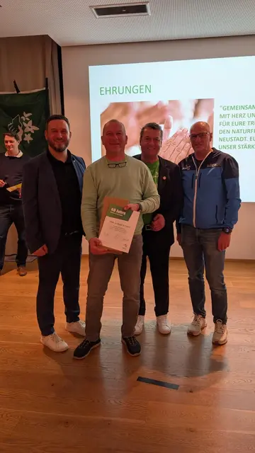 Gerhard Kunst, 40 Jahre Mitgliedschaft | Foto: Naturfreunde WN