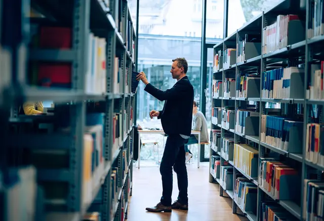 Bibliothek der Universität für Weiterbildung Krems | Foto: Walter Skokanitsch