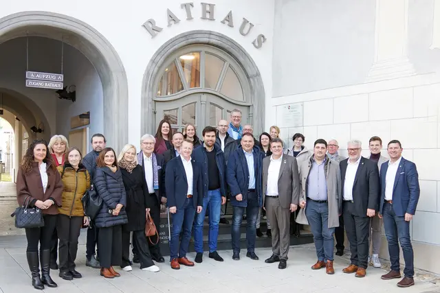 Die Stadtgemeinde Fürstenfeld begrüßte eine Delegation aus Murska Sobota  um eine trinationale Wirtschaftskooperation im Bunde mit Körmend und gemeinsame EU-Projekte im Dreiländereck vorzubereiten. | Foto: Stadtgemeinde Fürstenfeld