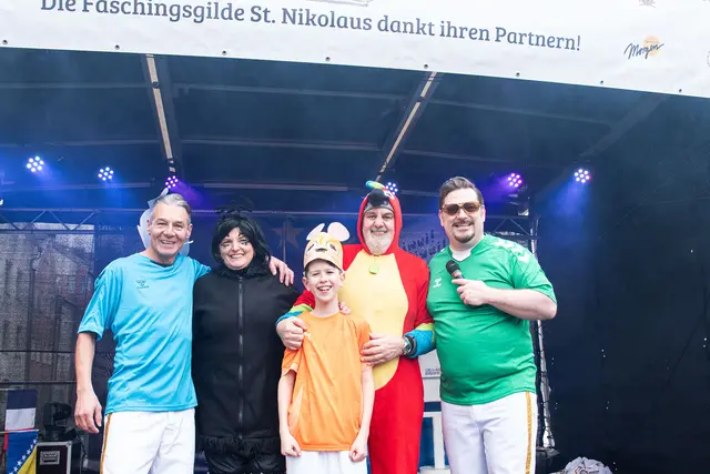 Michael Ruech - Geli Rott - Leo Jahn - Klaus Rott - Lorenz Jahn Ehrennarren Klaus und Geli Rott | Foto: Martin Vandory
