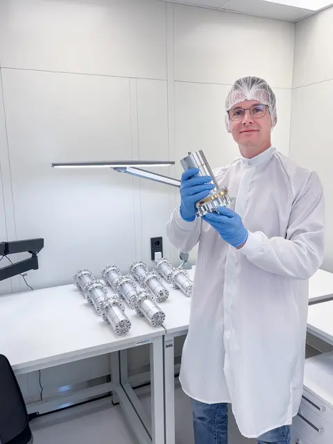 2018 hat Florian Günther Space-Lock gegründet, mittlerweile hat sich das Unternehmen in Niederösterreich angesiedelt. | Foto: Space-Lock/Christoph Mühlbauer