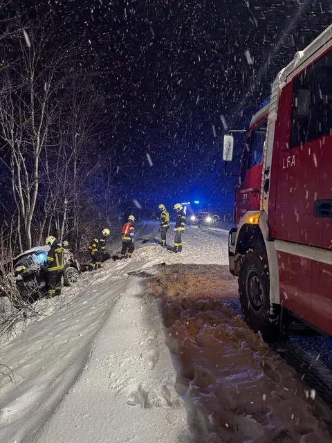 Glück im Unglück: Der Lenker konnte nach der Pkw-Bergung seine Fahrt fortsetzen. | Foto: Freiwillige Feuerwehr Lassee