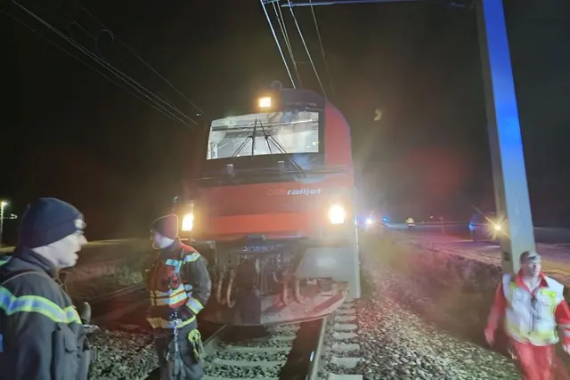 Feuerwehreinsatz: Oberleitungsschaden legte den Zugverkehr lahm. | Foto: Presseteam FF Wr. Neustadt