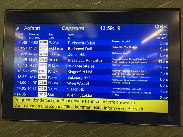 "Aufgrund der derzeitigen Schneefälle kann es österreichweit zu Verspätungen und Zugausfällen kommen", warnen die ÖBB. | Foto: z.V.g.