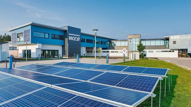 Die W.E.B Zentrale in Pfaffenschlag im Bezirk Waidhofen/Thaya. | Foto: W.E.B Windenergie AG