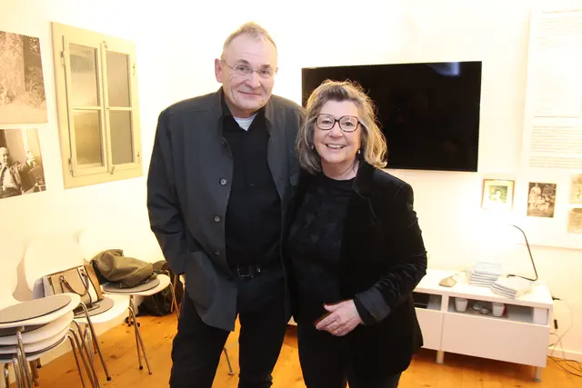 Elke Heselschwerdt mit Schauspieler Franz Froschauer.