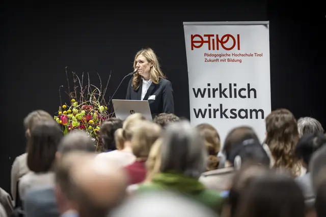 Am 18. Februar fand an der Pädagogische Hochschule Tirol die diesjährige Fachtagung „Gesunde Schule Tirol“ statt. | Foto: APA-Fotoservice/ÖGK/Jan Hetfleisch 