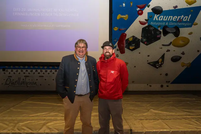 Thomas Junker präsentierte im Kaunertal sein einzigartiges Filmwerk. | Foto: Thomas Junker