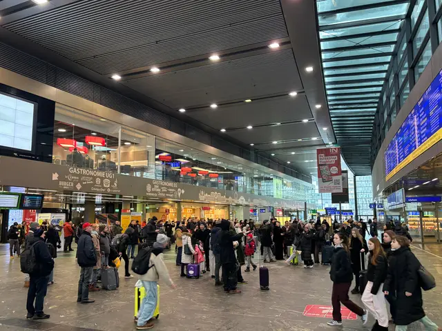 Am Hauptbahnhof Wien zeigen sich die Fahrgäste geduldig. | Foto: MeinBezirk