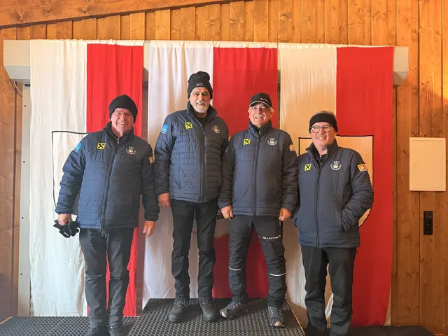 2. EV Fieberbrunn I; Albin Blassnigg, Stefan Trixl, Albert Perterer und Josef Foidl.
