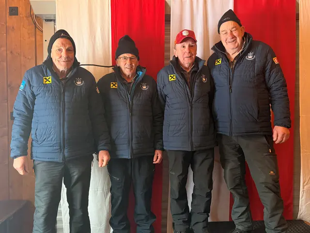 Rang 5 EV Fieberbrunn II; Christian Erhart, Michael Wurzenrainer, Bernd Gasteiger und Michael Hochfilzer.