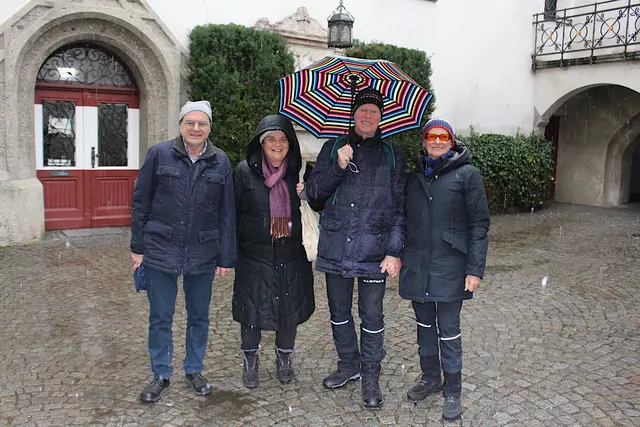 Besucher aus dem Bezirk Kufstein trotzdem dem Wetter.