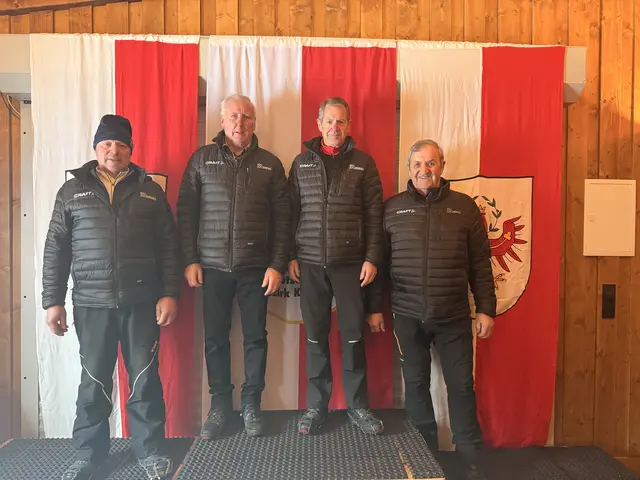 3. ESC Jochberg; Herbert Hochwimmer, Josef Landmann, Walter Kreidl und Fritz Noichl.