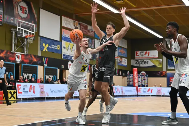 Zum ersten Mal in dieser Saison gelang den Bulls ein Sieg gegen die Flyers. | Foto: Basketball Austria/U. Winter