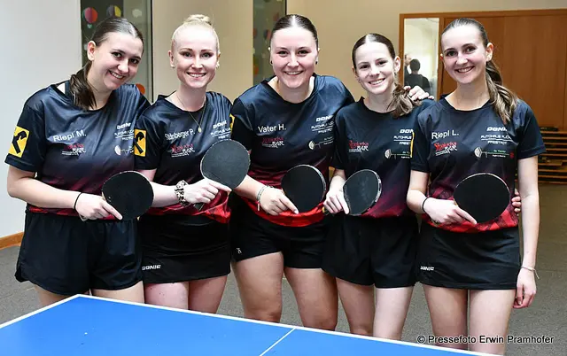 Das Erfolgsteam: Melanie Riepl, Patrizia Stölnberger, Hanna Vater, Anna Haderer, Lisa Riepl,  