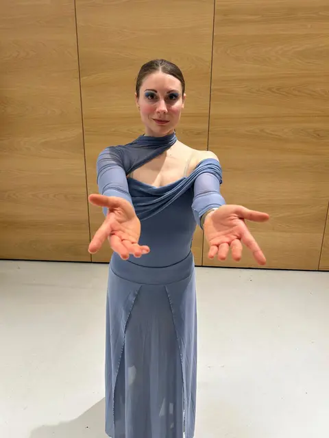 Sabine in ihrem Outfit für ihr Solo. | Foto: GTU Mattersburg