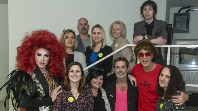 Marion Breyer und das Power-Team mit Sascha Rier und Chris Auxi | Foto: Gerhard Maly