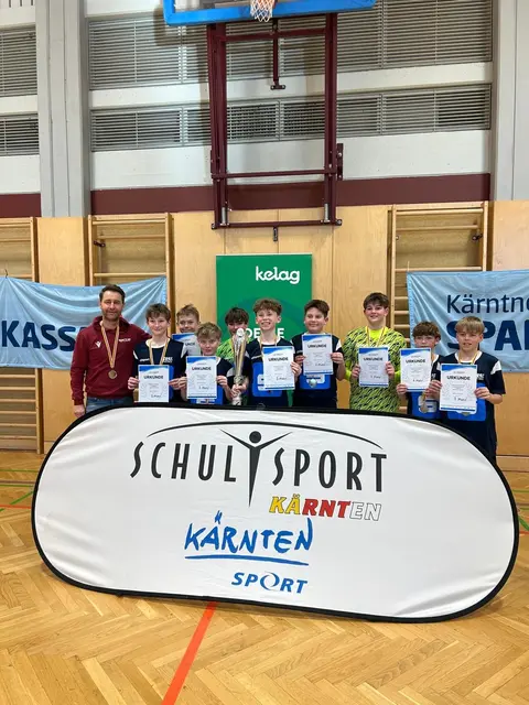 Die Schüler haben den größten Erfolg, den die Sport-Mittelschule in den letzten zehn Jahren feiern durfte, erzielt. | Foto: Sport-MS St. Stefan