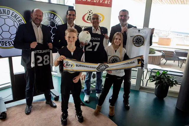 Vom Spitzennachwuchs bis in die Spitzenliga: Die Burgenland Energie unterzeichnete einen dreijährigen Partnerschaftsvertrag mit dem burgenländischen Fußball-Verband.  | Foto: Landesmedienservice Burgenland