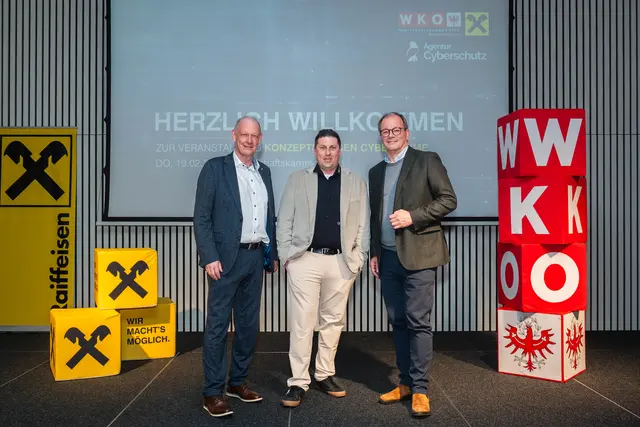 Schulterschluss gegen Cybercrime in der Imster Wirtschaftskammer. | Foto: WK Imst