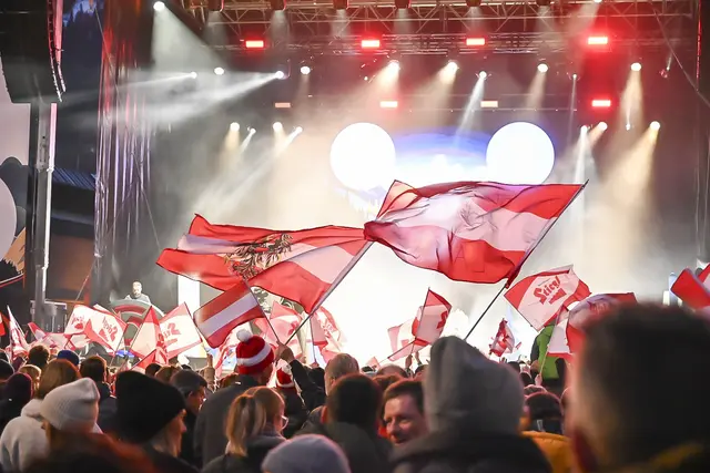Die Medaillenfeier des Olympic Team Austria in Innsbruck | Foto: zeitungsfoto.at