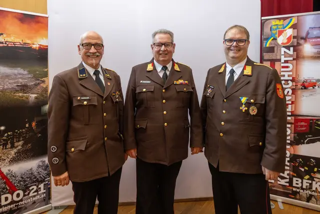 AFKDO Gutenstein: Leopold Haidbauer, Hermann Gamsjäger, Harald Neumann | Foto: Presseteam BFKDO Wr.Neustadt