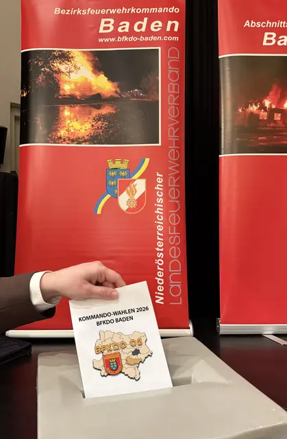 Wahl bei der Bezirksfeuerwehr. | Foto: BFKDO BADEN / Stefan Schneider