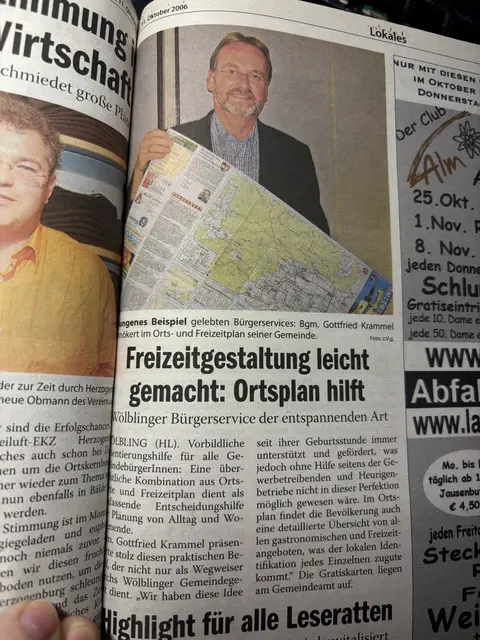 Gottfried Krammel in den Bezirksblättern 2006 | Foto: Müller