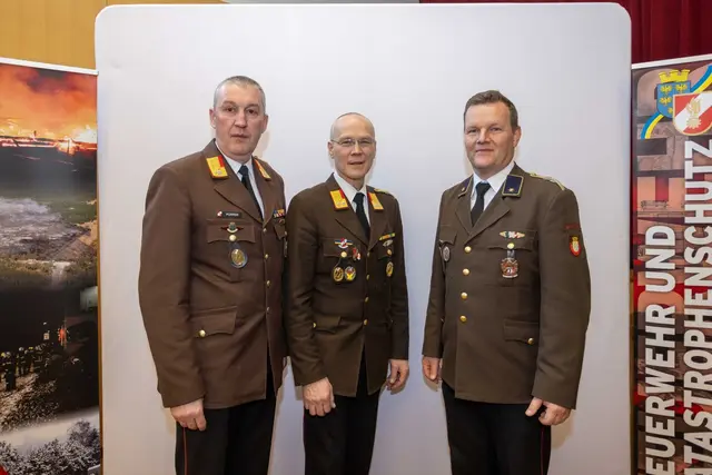 AFKDO Kirchschlag: Wolfgang Pürrer, Michael Lechner, Bernhard Trimmel | Foto: Presseteam BFKDO Wr.Neustadt