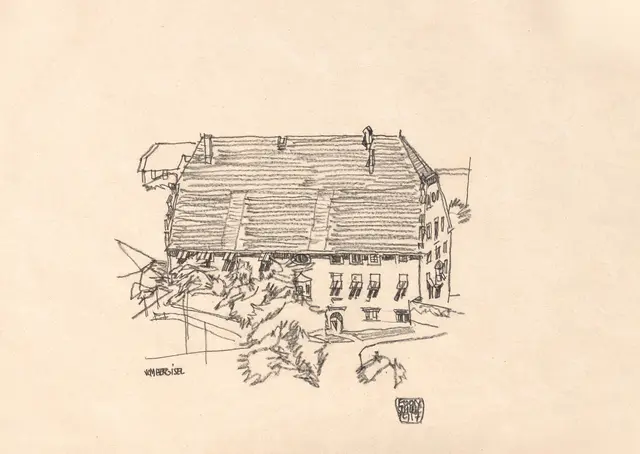 Wiltener „Leuthaus“ von Egon Schiele, 1917 | Foto: © TLM