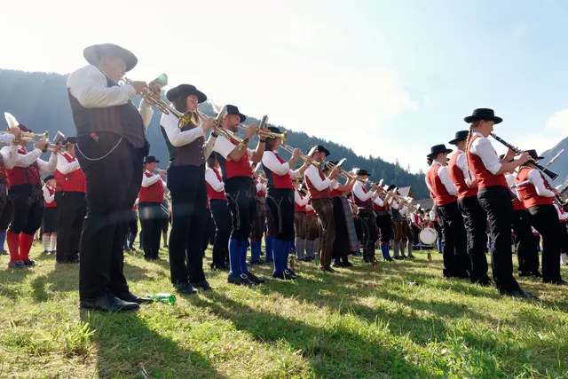 Beim Lungauer Bezirksmusikfest in Muhr im Sommer 2024. | Foto: Peter Bolha