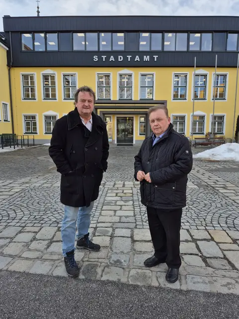 Hanno Settele und Bürgermeister Franz Mold. | Foto: Stadtgemeinde Zwettl