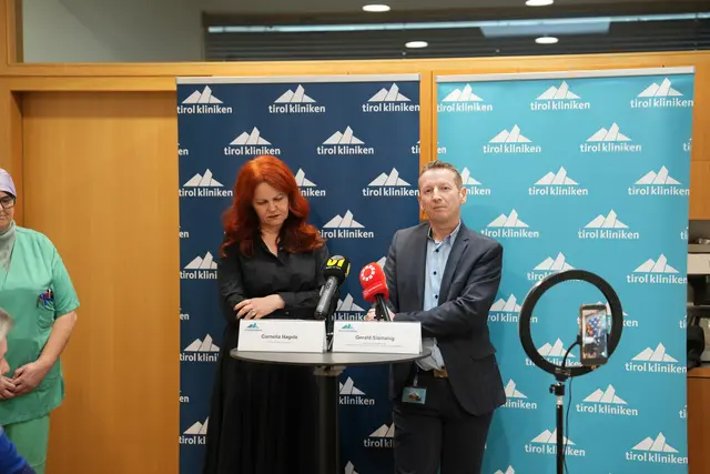 Landesrätin Hagele (ÖVP) und Bereichsverwalter Slamanig | Foto: Thomas Geineder