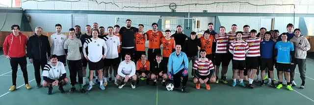 Die Stinatzer Mehrzweckhalle war wieder Austragungsort eines Jugend-Fußballturniers. Fünf Teams nahmen daran teil. | Foto: Gemeinde Stinatz
