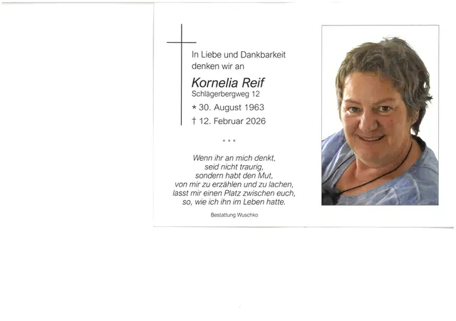 Kornelia Reif, 62 Jahre | Foto: zVg